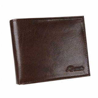 Kožená pánska peňaženka hnedá so zapínaním MERCUCIO