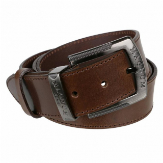 Kožený opasok džínsový MERCUCIO 3,8 cm hnedý-gaštanový