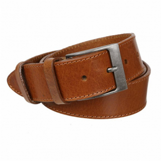 Kožený športovo-elegantný opasok MERCUCIO koňak