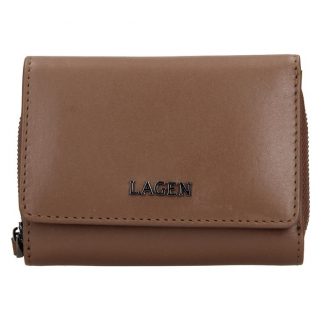 Dámska luxusná peňaženka LAGEN malá, hnedá