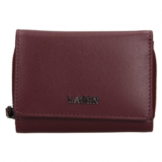 Dámska luxusná peňaženka LAGEN malá, vínovo-fialová