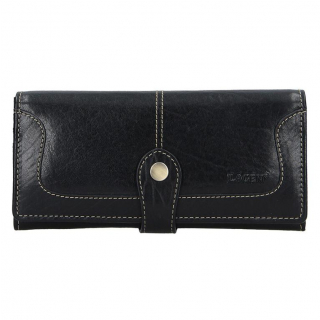 Exkluzívna dámska kožená peňaženka pre 20 kariet LAGEN čierna