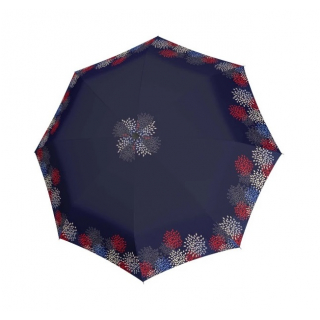 Dámsky dáždnik DOPPLER Mini Fiber - turquoise fiore 