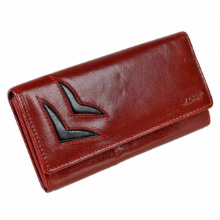 Exkluzívna červená listová peňaženka LAGEN 6011