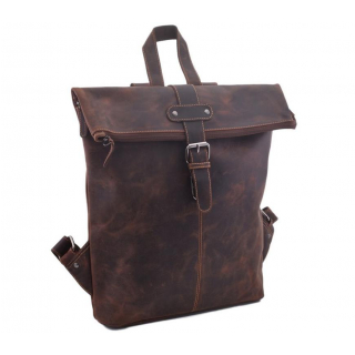 Kožený batoh na notebook MERCUCIO tmavohnedý