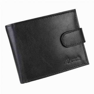 Kožená pánska peňaženka s prackami MERCUCIO čierna