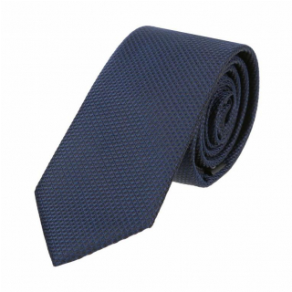 Trendová slim kravata ORSI modrá tmavá 6 cm