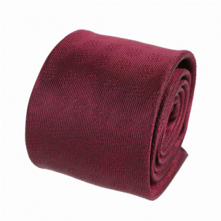 Luxusná bordó kravata V.I.P. hodváb tkaný bordó vzor