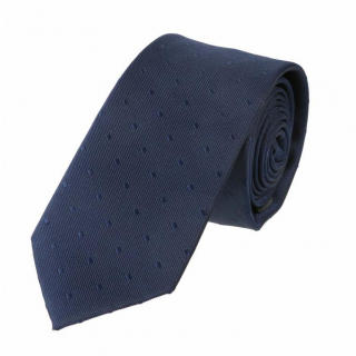 Tmavomodrá biznis kravata slim 6 cm