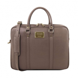 Luxusná kožená taška na notebook PRATO SAFFIANO TUSCANY