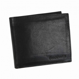 Kožená peňaženka s dokladovkou a vnútorným patentom SENDI 