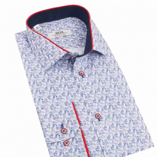 Trendová pánska košeľa s pasley vzorom BEVA Regular