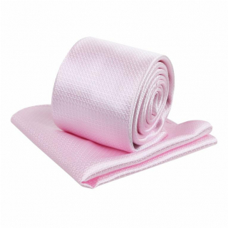 Kravatový set ORSI tkaný vzor, ružový