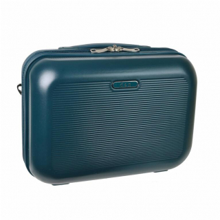 Cestovný kozmetický kufrík D&N robustný zelená petrolejová