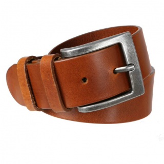 Pánsky opasok MERCUCIO koňakový hladký 4 cm