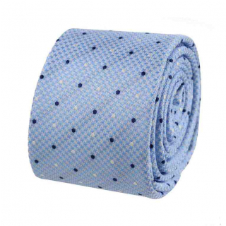 Belasá kravata s tkaným vzorom slim 6 cm ORSI