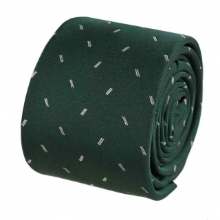 Smaragdovozelená kravata s tkaným vzorom slim 6 cm ORSI