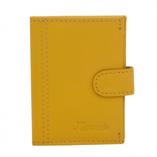 Žltá kožená dokladovka MERCUCIO 12x9 cm