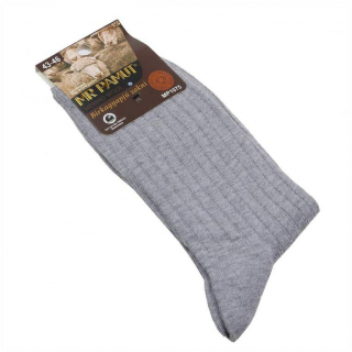 Hrejivé ponožky Mr PAMUT s vlnou šedé svetlé 39-42