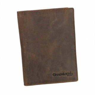Kožená RFID dokladovka na cestovné pasy a karty GreenLAND