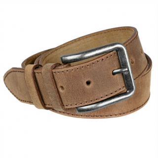 Pánsky opasok z brúsenej kože MERCUCIO hnedý TAN, š 3,8 cm