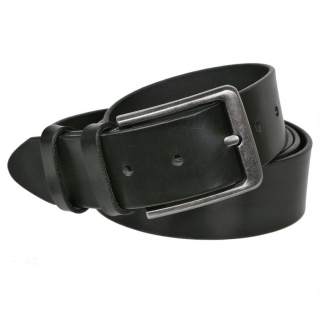 Pánsky opasok džínsový 4 cm čierny