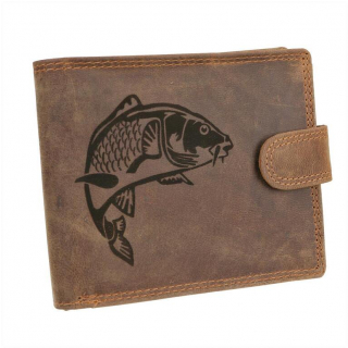 Pánska peňaženka RYBA brúsená koža, vonkajšia vnútorná pracka