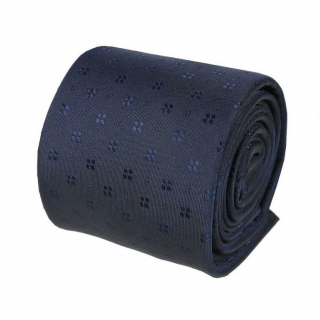 Elegantná tmavomodrá pánska kravata 7 cm ORSI 
