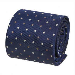 Pánska kravata ORSI BUSSINES TIES námornícka modrá 7 cm