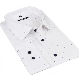 Elegantná košeľa so vzorom VENERGI Klasik 97% bavlna + elastan