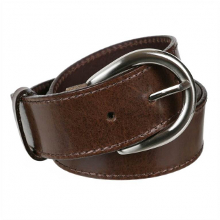 Dámsky hnedý opasok z pravej kože MERCUCIO š. 4 cm