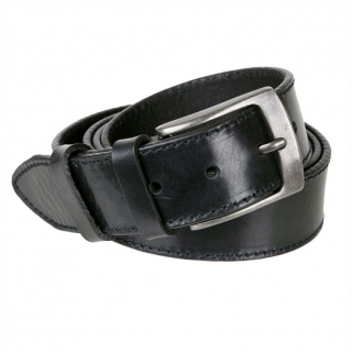 Pánsky kožený opasok čierny MERCUCIO š 3,8 cm 