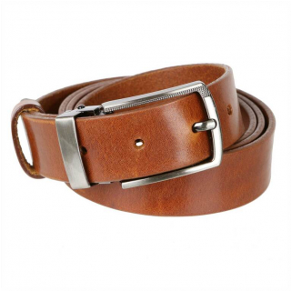 Elegantný kožený opasok koňak MERCUCIO š. 2,8 cm 