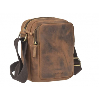 Príručná taška GreenBurry brúsená koža 21x25 cm (A5)