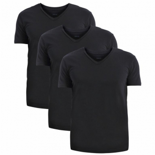Pánske tričko FANIFFEN kr.rukáv čierne 3-PACK XXL