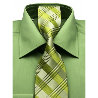 Pánska košeľa KLEMON COLDOR Klasik zelená-jablková