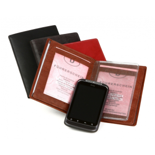 Čierne puzdro na doklady a karty MERCUCIO 12 x 9 cm