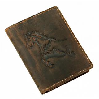 Peňaženka z brúsenej kože GreenBurry HORSE 1701-25