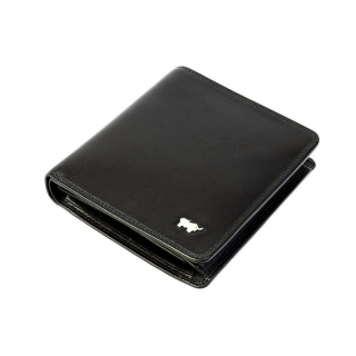 BRAUN BUFFEL Pánska luxusná peňaženka 12 kariet, čierna