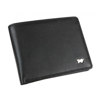 BRAUN BUFFEL Pánska luxusná peňaženka pre 11 kariet čierna
