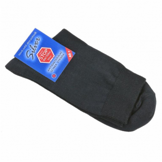 Antibakteriálne ponožky so striebrom  SILVER čierne, 1 pár