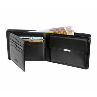 BRAUN BUFFEL Pánska luxusná peňaženka na 8 kariet, čierna