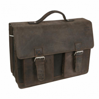 Aktovka WestCoast kožená 40x31x15 hnedá vintage