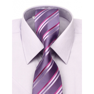 Košeľa na manžetové gombíky KLEMON svetlá fialová