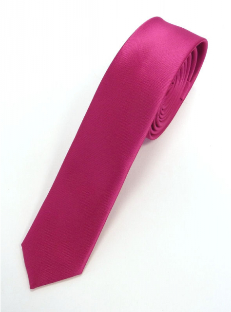 Cyklámenová slim kravata 4001-10 - All4Men.sk