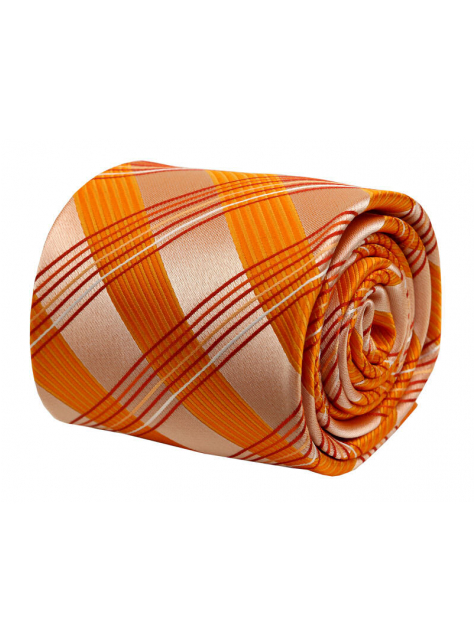 Oranžovo-perleťová kravata 4106-6 - All4Men.sk