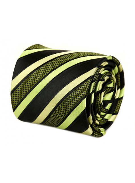 Čierno-zelená hodvábna kravata - All4Men.sk