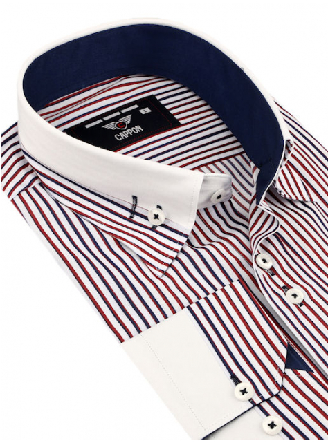 CAPPON Prúžkovaná košeľa (klasický strih) - All4Men.sk
