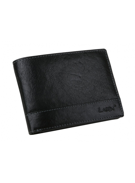 Pánska kožená peňaženka LAGEN 1996 čierna - All4Men.sk