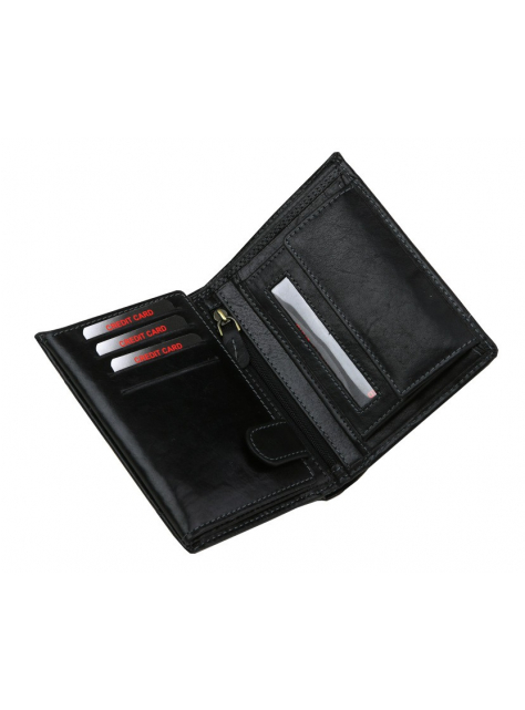 Elegantná čierna pánska peňaženka LAGEN  - All4Men.sk